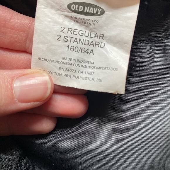 Old Navy The Pixie Sexy Fairy Black Sparkle Geometric Skinny Ankle Pants Size 2 - Picture 9 of 12